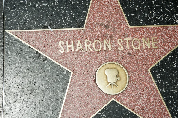 Hollywood Walk Of Fame yıldız Sharon Stone — Stok fotoğraf