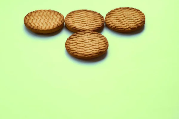 Dolce Dessert Biscotti Crekers Sono Prodotto Gustoso Sano Foto Alta — Foto Stock