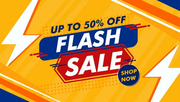 Flaş satış mağazası artık sarı pankart şablon taşıyıcısı