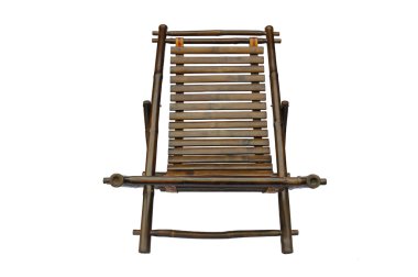 Bambu şezlong izole