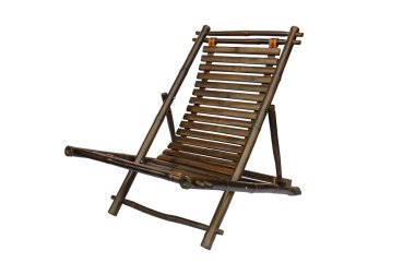 Bambu şezlong izole