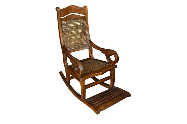 Деревянное кресло-качалка — стоковое фото