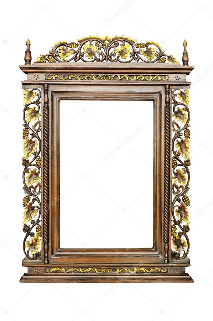 Antique frame isolated