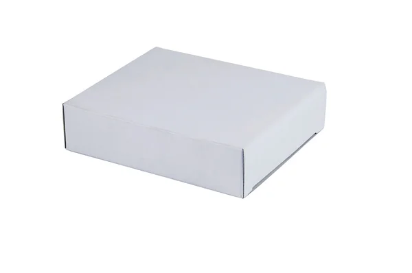 Caja blanca aislada — Foto de Stock