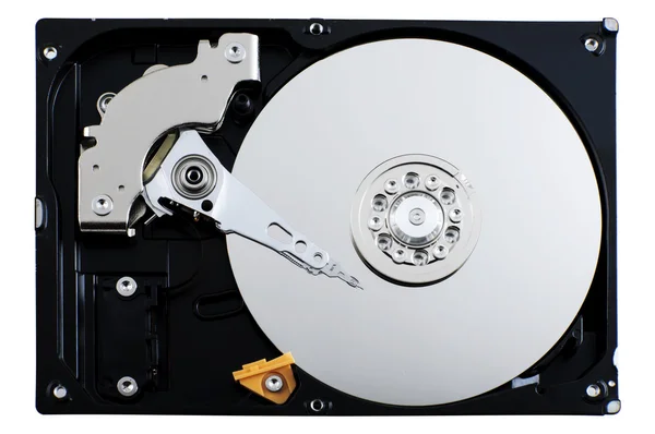 Open hard drive unit isolated — Stock Photo, Image