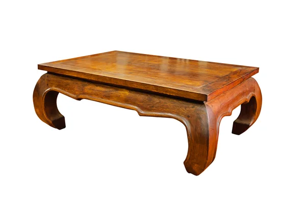 Low wooden table — Stock Photo, Image