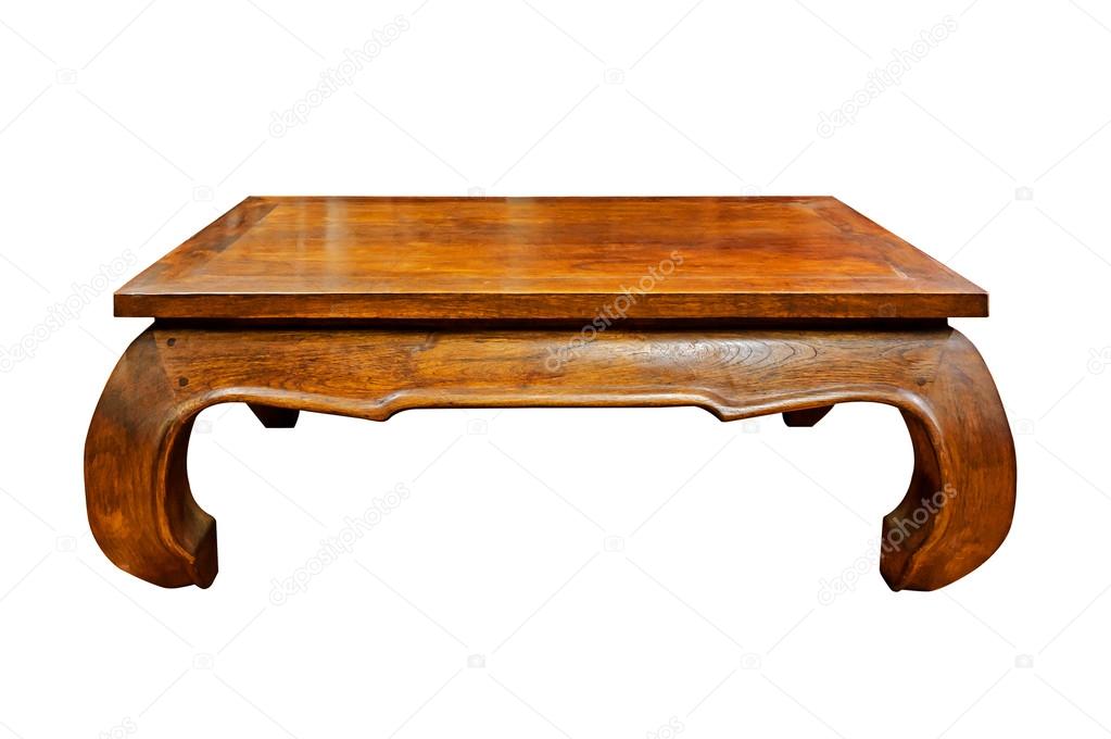 Low wooden table