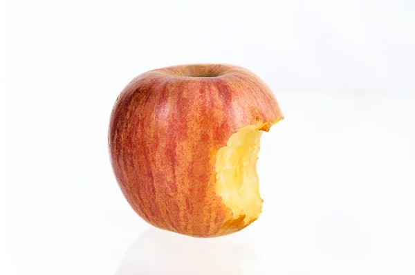 Apple bitten isolated — Stock Photo, Image