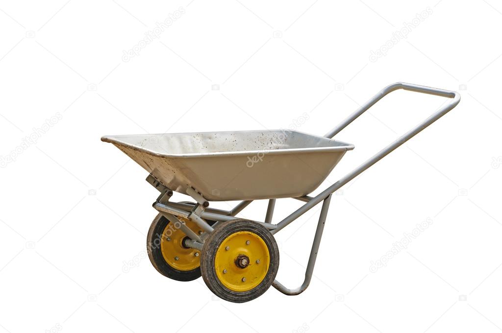 Metal wheelbarrow cart