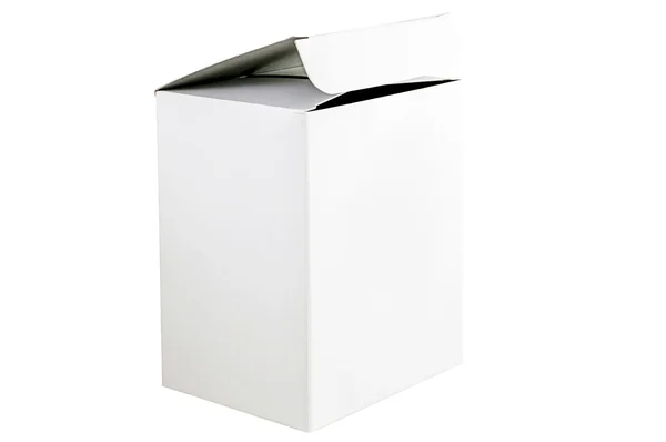 White box isolated — Stock Photo, Image