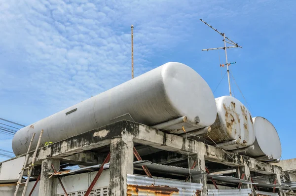 Drie watertanks — Stockfoto