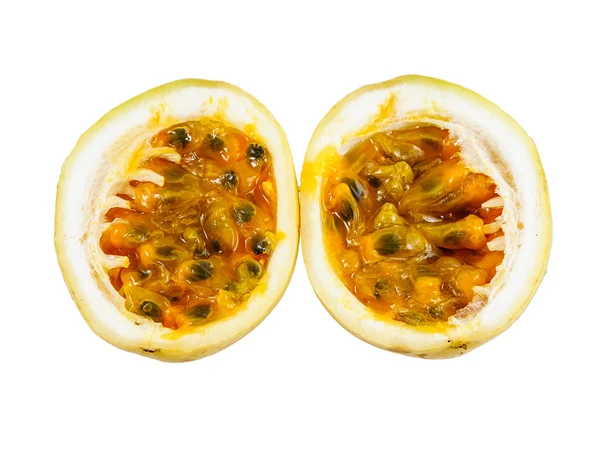 Opened passion fruit isolated — Stock Photo, Image