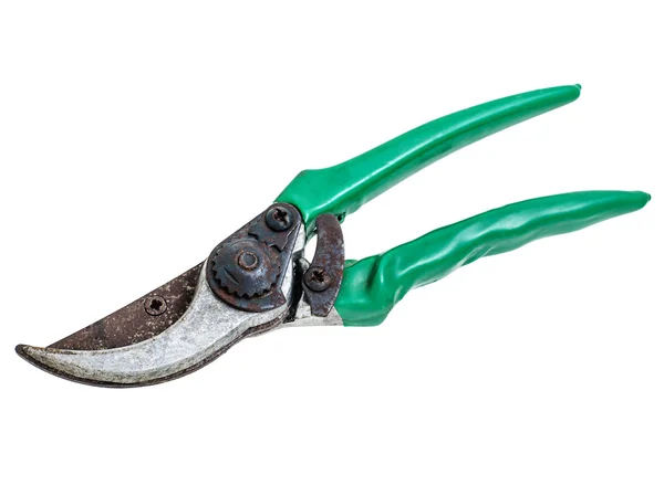 Secateurs jardim velho isolado — Fotografia de Stock