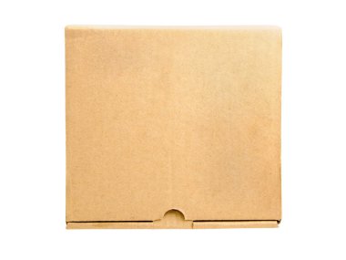 izole kahverengi kutusu