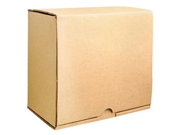 Brown box isolated — Stock Photo, Image