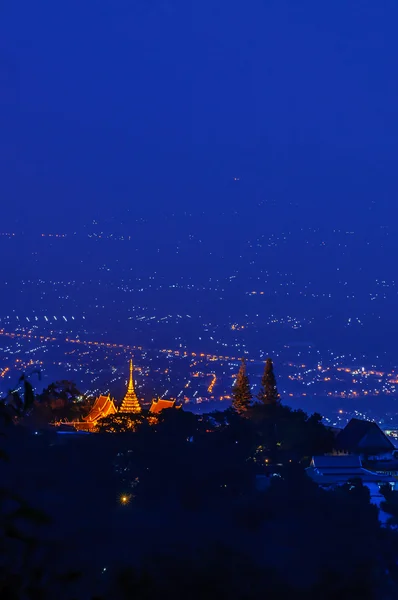 Chiang mai night light landscape — Stock Photo, Image