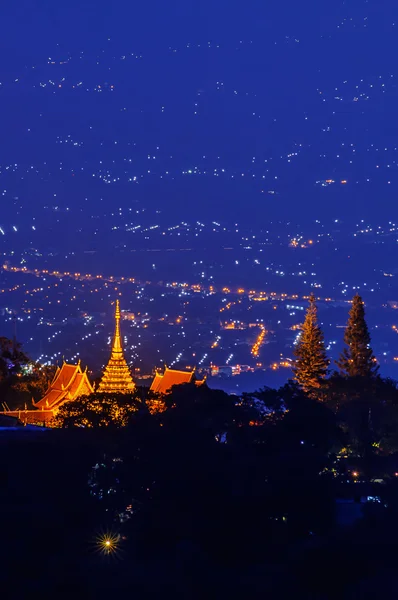 Chiang mai noche luz paisaje —  Fotos de Stock