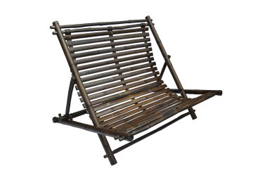 Bambu şezlong izole