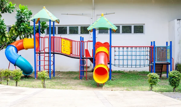 Colorful playground equipment