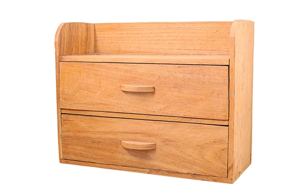 Μικρό ξύλινο ντουλάπι απομονωθεί — Φωτογραφία Αρχείου