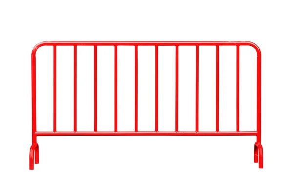 izole kırmızı çelik bariyer