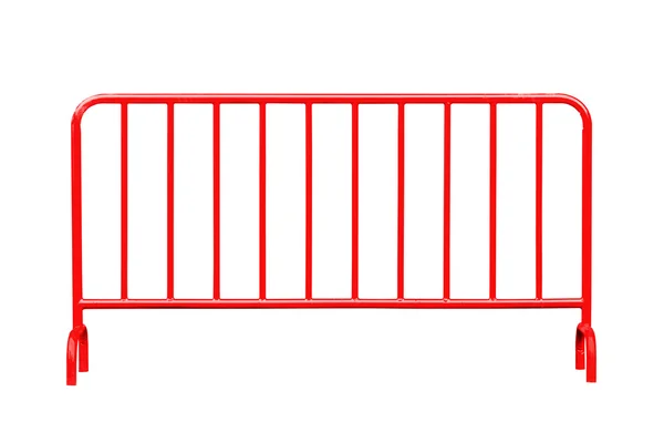 고립 된 빨간 강철 장벽 — 스톡 사진