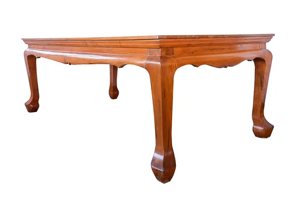 Mesa de madera aislada — Foto de Stock