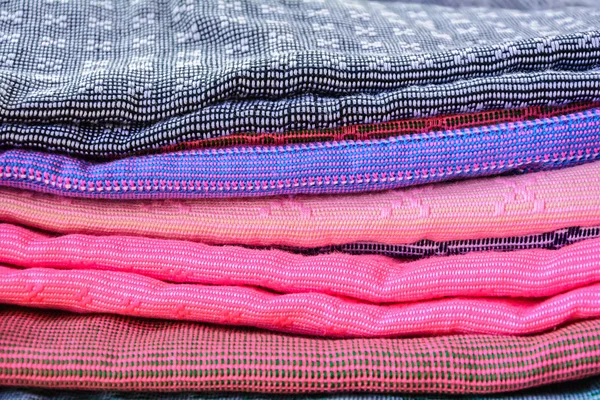 Handmade woven fabrics — Stock Photo, Image