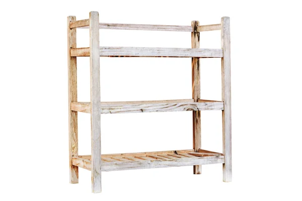 Retro houten plank geïsoleerd — Stockfoto