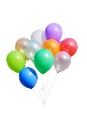 izole renkli balonlar