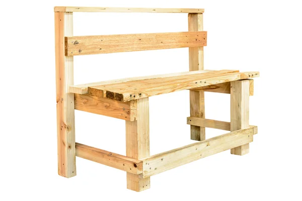 分離された木製のベンチ — ストック写真
