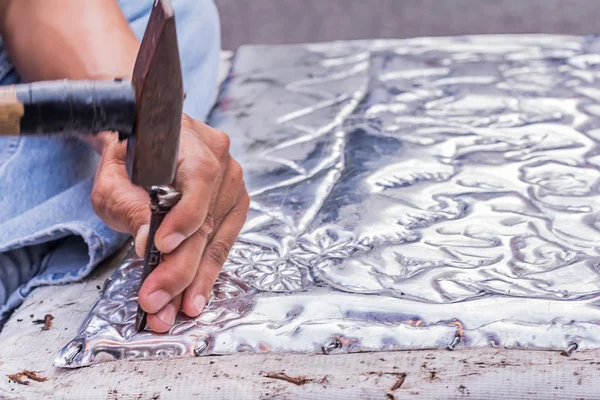 Silver carving — Stock Photo, Image