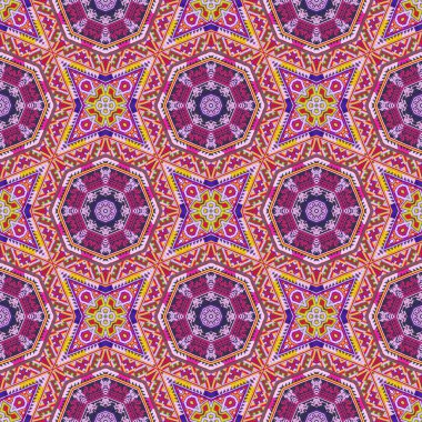 Kusursuz kaleydoskop ya da seramik fayans, duvar kağıdı, muşamba, tekstil, web sayfası arka planı için sonsuz desen kullanılır. Çizgili elementlerden geometrik yineleniyor