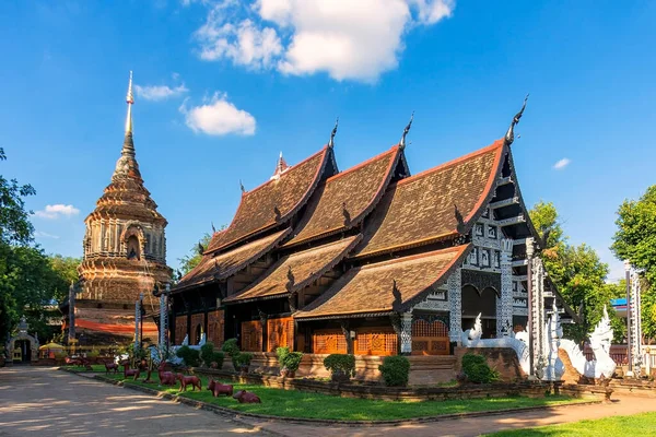 Храм Локмоли Является Буддистом Чиангмае Таиланд Является Религиозной Достопримечательностью Чан — стоковое фото