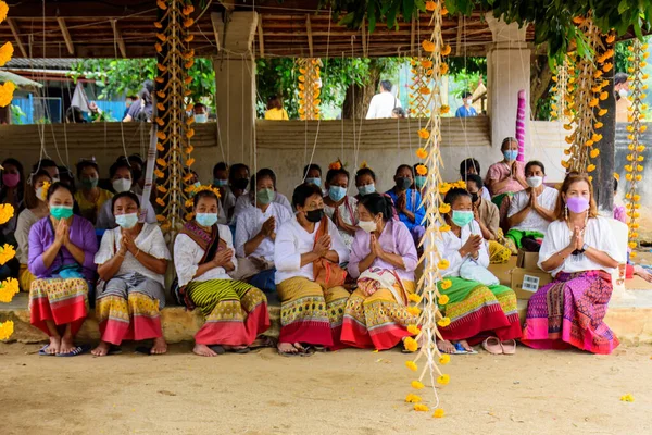 Chiang Mai Thailand November 2021 Kathin Ceremony Belief Merit Buddhism — Stock Photo, Image