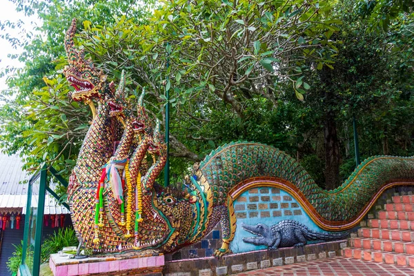 Naga Stairs Phra Doi Suthep Temple Chiang Mai Thailand — 图库照片