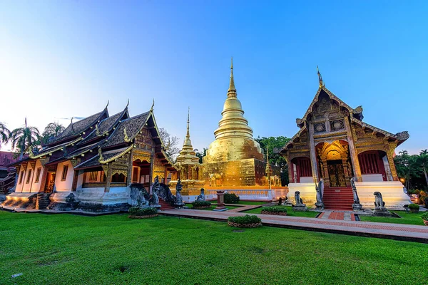 Wat Phra Singh Een Boeddhistische Tempel Chiang Mai Thailand Een — Stockfoto