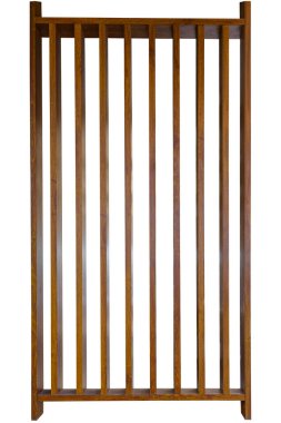 Kırpma yolu ile beyaz arkaplan ahşap lath. 