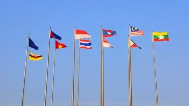 Güneydoğu Asya Uluslar Birliği Ulusal Bayrağı (ASEAN) bölgesel hükümetler arası örgüt.