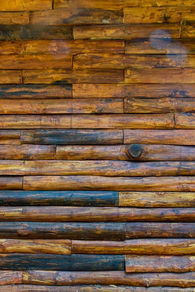 Textur Der Baumstämme Wand Für Hintergrund Wandoberfläche Aus Holzstämmen Wand — Stockfoto