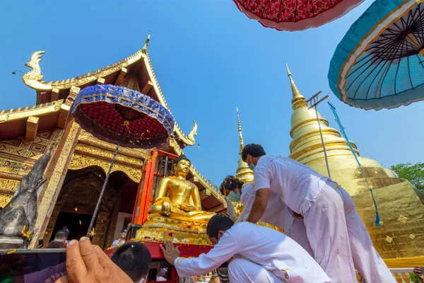 Chiang Mai Tailandia Abril 2022 Trasladó Templo Phra Singh Phra — Foto de Stock