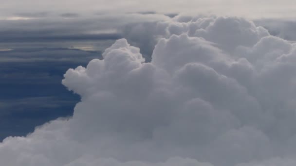 Хмари Неба Вид Вікон Літака Фону Літати Над Хмарами Літати — стокове відео