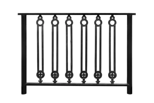 Vintage Steel Railing Isolated White Background Work Clipping Path — Stockfoto