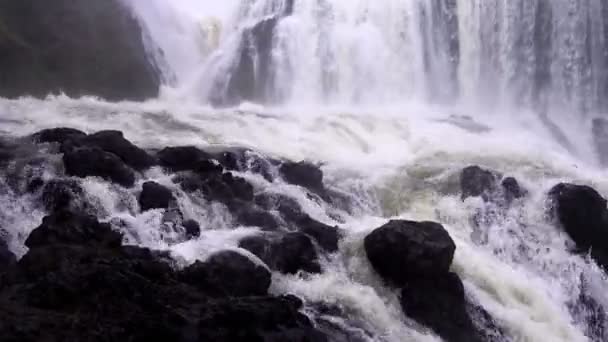 Paysage Cascades Saison Des Pluies Puissance Cascade Sae Pong Lai — Video