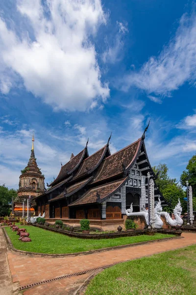 Храм Локмоли Является Буддистом Чиангмае Таиланд Является Религиозной Достопримечательностью Чиангмая — стоковое фото