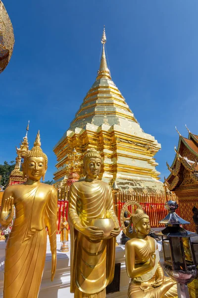 Phra Doi Suthep Буддійський Храм Чан Май Таїланд Релігійна Туристична — стокове фото