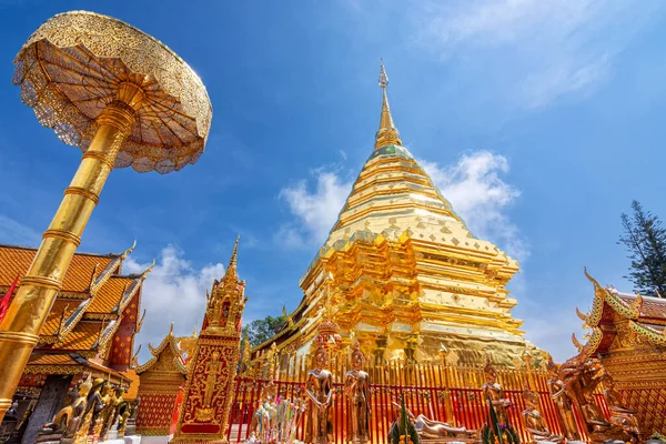 Phra Doi Suthep Буддійський Храм Чан Май Таїланд Релігійна Туристична — стокове фото