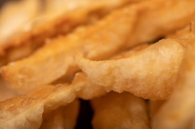 Tuzlu kızarmış ekmek çubukları, yakın çekim, seçici odaklanma.