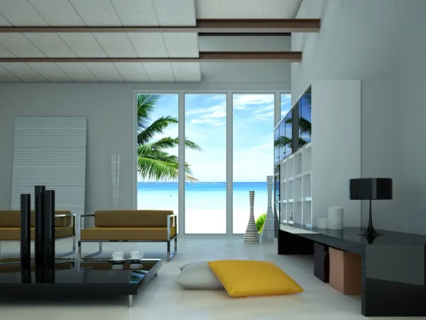 Modern livingroom interior Stock Image