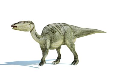 bir edmontosaurus 3 d fotogerçekçi render.